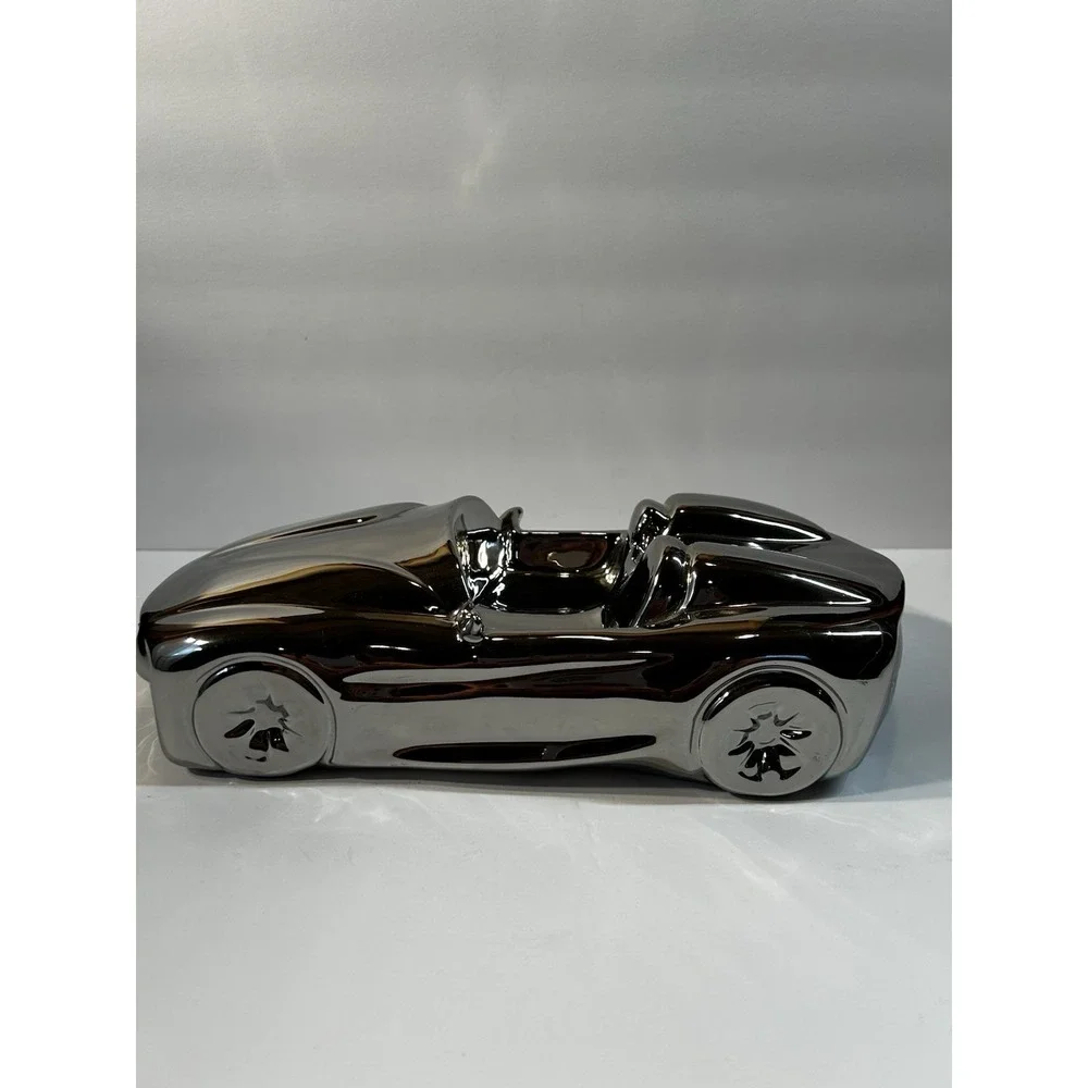 Ferrari F430 Spider Chrome Metal Desk Sculpture Paperweight Rare